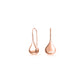 Italian Sterling Silver Puffed Teardrop Earrings – Silver, Gold, Rose Gold