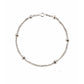 Italian Sterling Silver Beaded Singapore Anklet
