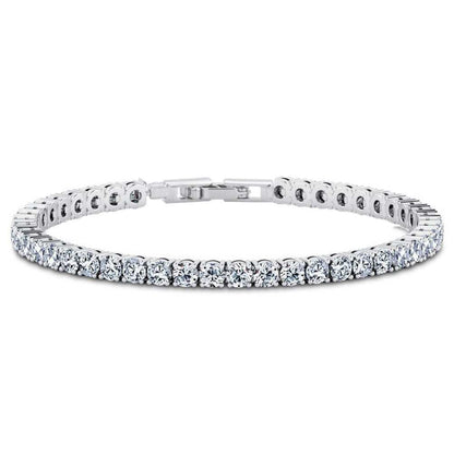 Round Cut Cubic Zirconia Tennis Bracelet