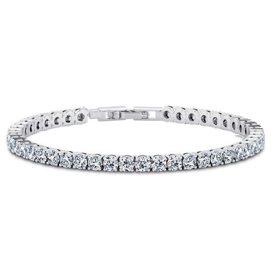 Round Cut Cubic Zirconia Tennis Bracelet