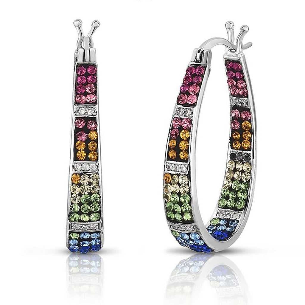 Crystal Hoop Earrings
