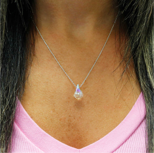 Aurora Borealis Swarovski Crystal Necklace