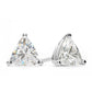 Sterling Silver Trillion Cut Crystal Studs — Made With Swarovski Elements