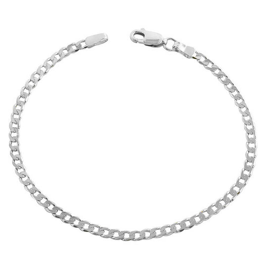 Italian Sterling Silver Cuban Anklet