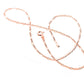 Figaro Chain Necklace in Sterling Silver, Gold, or Rose Gold