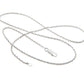 1MM Rope Chain Necklace in 925 Sterling Silver – Available in Silver, Gold, or Rose Gold