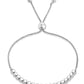 Italian Sterling Silver Adjustable Beaded Bracelet