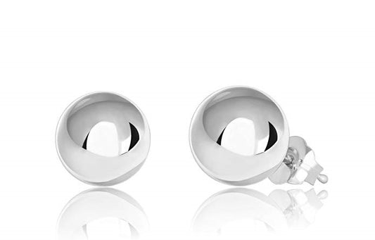 Set of 3 Sterling Silver Ball Stud Earrings