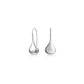 Italian Sterling Silver Puffed Teardrop Earrings – Silver, Gold, Rose Gold
