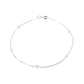 Italian Sterling Silver 9 or 10 Inch Beaded Anklets