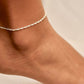 Italian Sterling Silver Singapore Anklet