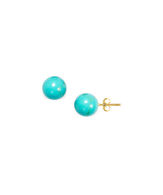 14k Gold Amber, Pink Opal & Turquoise Column Earrings | Lizzie Fortunato |  Lizzie Fortunato