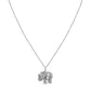 Italian Sterling Silver Artisan Elephant Necklace