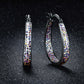 Inside Out Crystal French Lock Hoops Made With Swarovski Elements