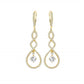 Spiral Drop Crystal Leverback Earrings Made With Swarovski Elements