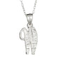Letter W Sterling Silver Diamond Cut Initial Necklace