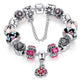 Multi Color Murano Glass/Crystals Genuine Murano And Crystal Charm Bracelets