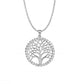 Sterling Silver Tree Of Life Necklace Made With Swarovski Elements