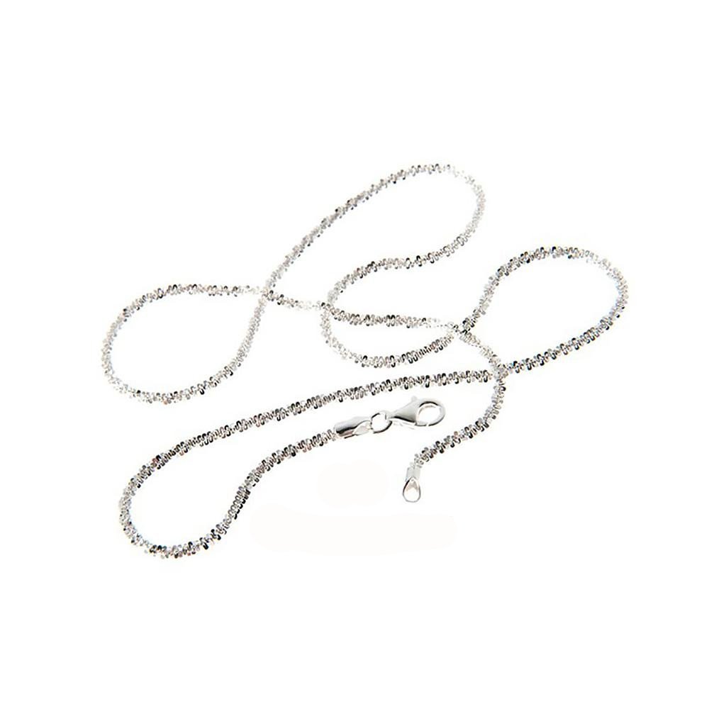 Silver Sterling Silver Rock Chain Necklace