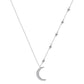 Crystal Crescent Star And Moon Necklace Made With Swarovski Elements