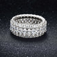 Marquise and Round Cut Eternity Band