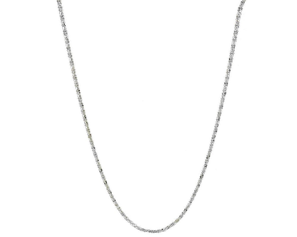 Silver Sterling Silver Rock Chain Necklace
