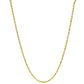 Gold Sterling Silver Rock Chain Necklace