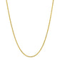 Italian 18kt Gold Over 925 Sterling Silver Rope Chain Necklace