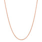 Rose Gold Sterling Silver Rope Chain Necklace