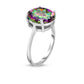 Rainbow Topaz Genuine Oval Cut Gemstone Sterling Silver Ring